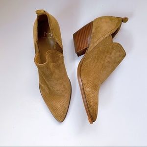 Marc Fisher Brown Suede Ankle Boots. As Is